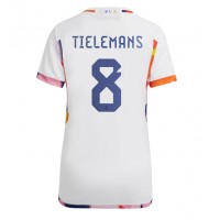 Camisa de Futebol Bélgica Youri Tielemans #8 Equipamento Secundário Mulheres Mundo 2022 Manga Curta